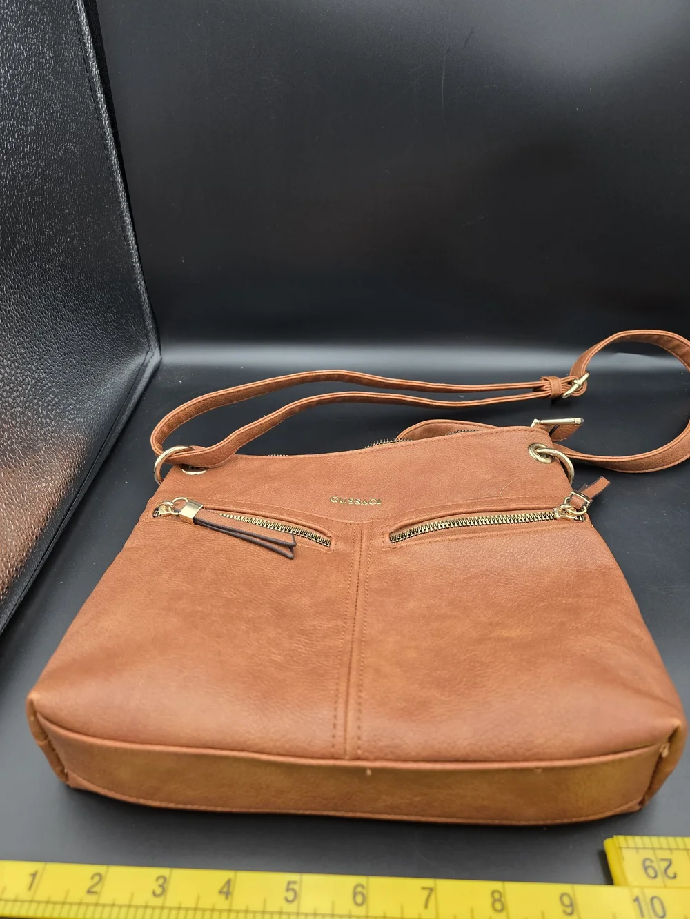 Gussaci tan crossbody